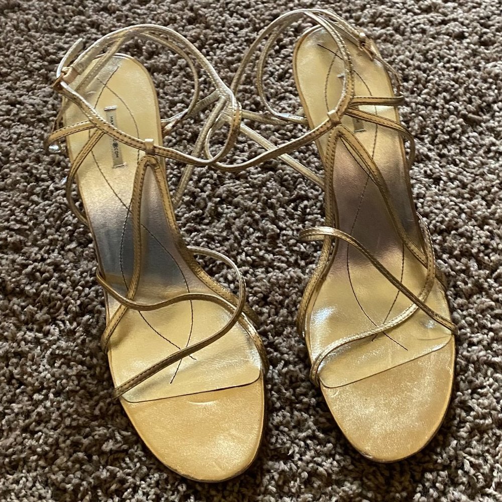 Unworn Max Studio Strappy Stiletto Sandals